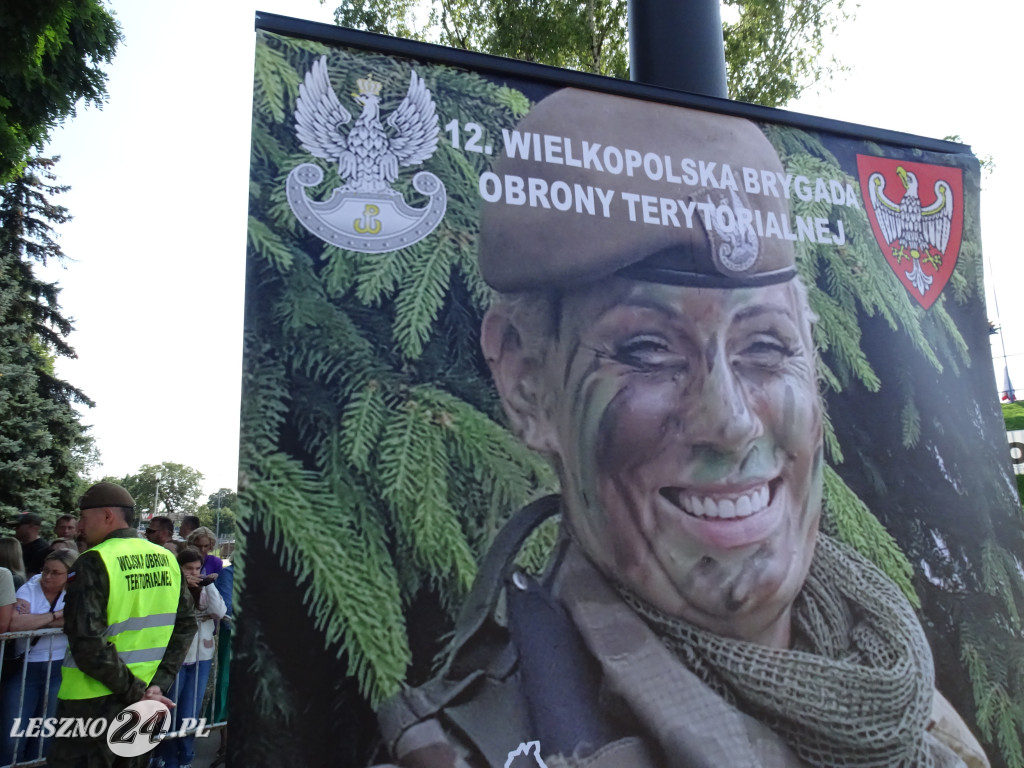 Przysięga WOT w Lesznie i pokaz wojskowy