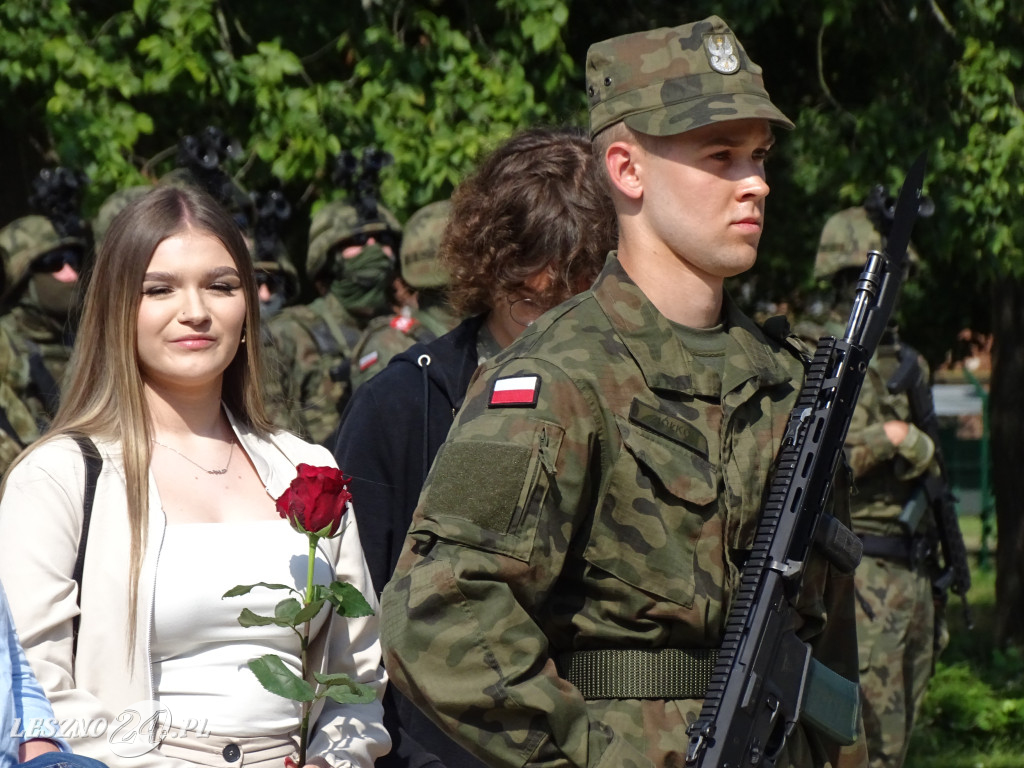 Przysięga WOT w Lesznie i pokaz wojskowy