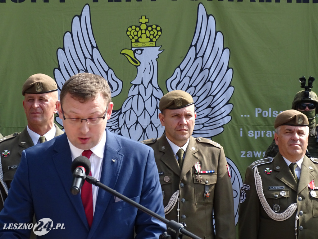 Przysięga WOT w Lesznie i pokaz wojskowy