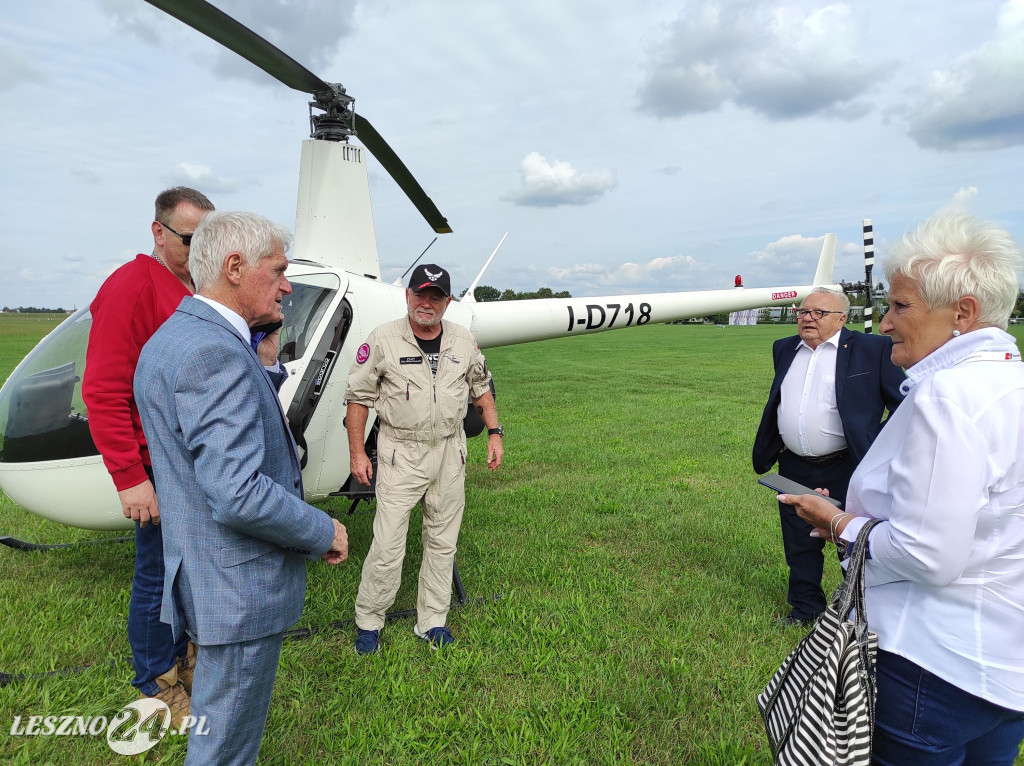 Pierwsza poczta helikopterowa w Lesznie