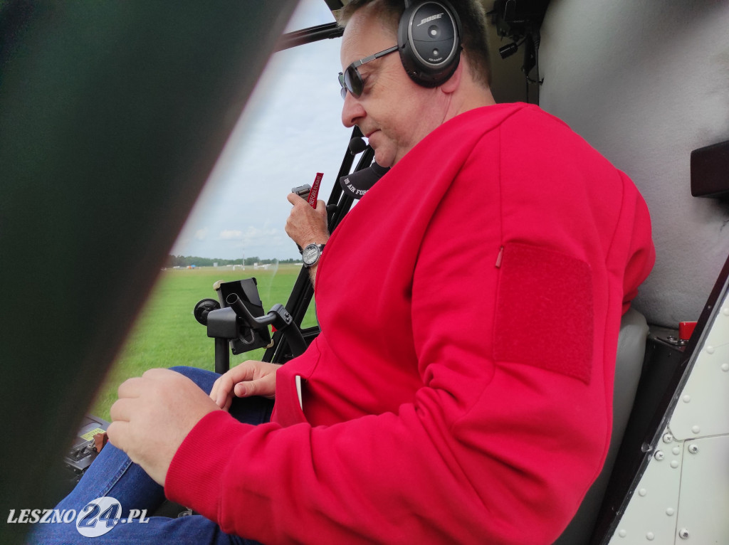 Pierwsza poczta helikopterowa w Lesznie