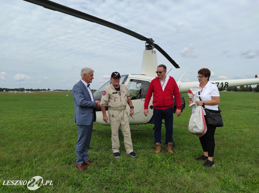 Pierwsza poczta helikopterowa w Lesznie
