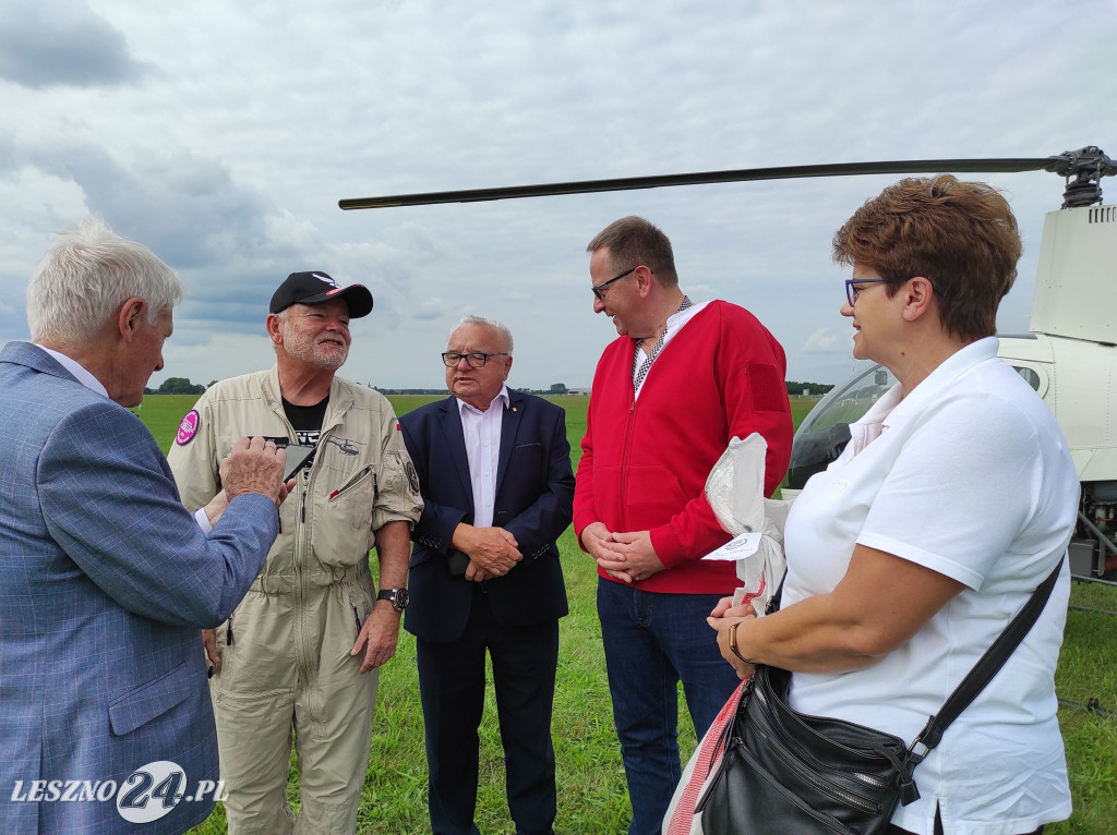 Pierwsza poczta helikopterowa w Lesznie