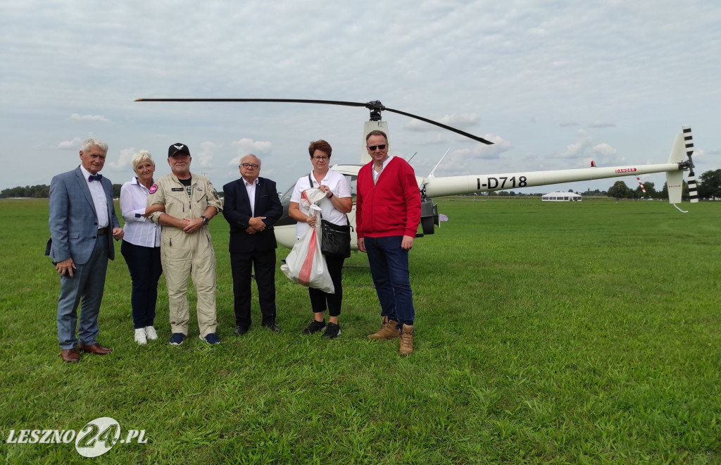 Pierwsza poczta helikopterowa w Lesznie