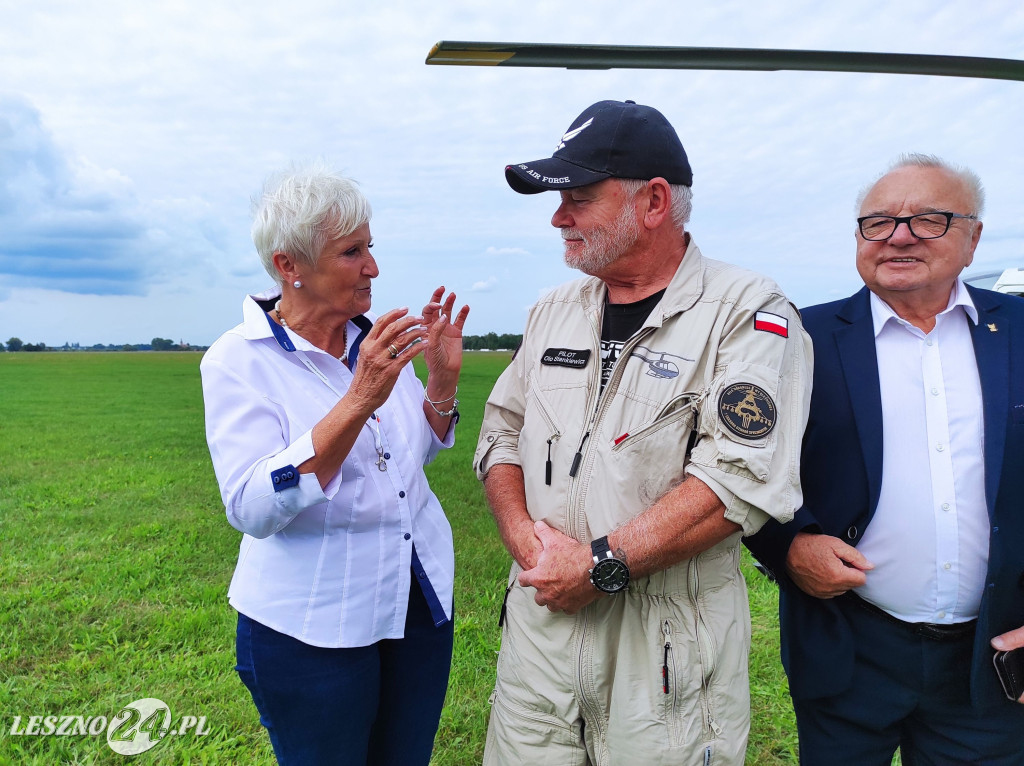 Pierwsza poczta helikopterowa w Lesznie