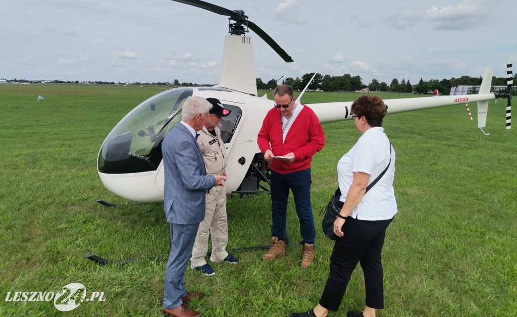 Pierwsza poczta helikopterowa w Lesznie