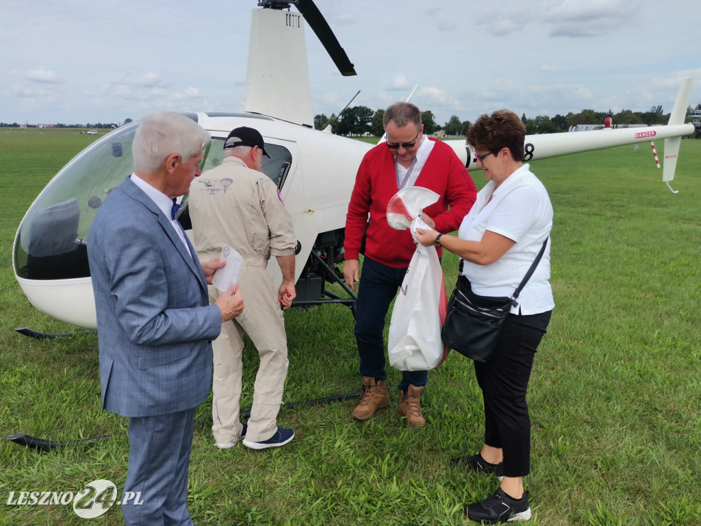Pierwsza poczta helikopterowa w Lesznie