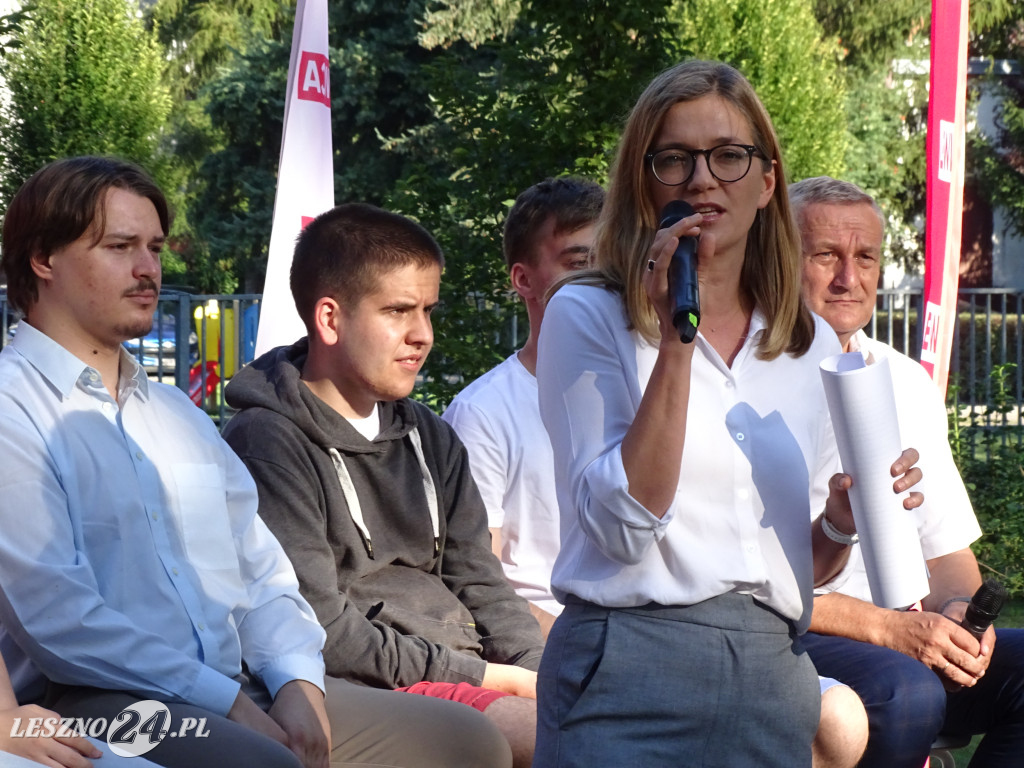 Włodzimierz Czarzasty w Lesznie