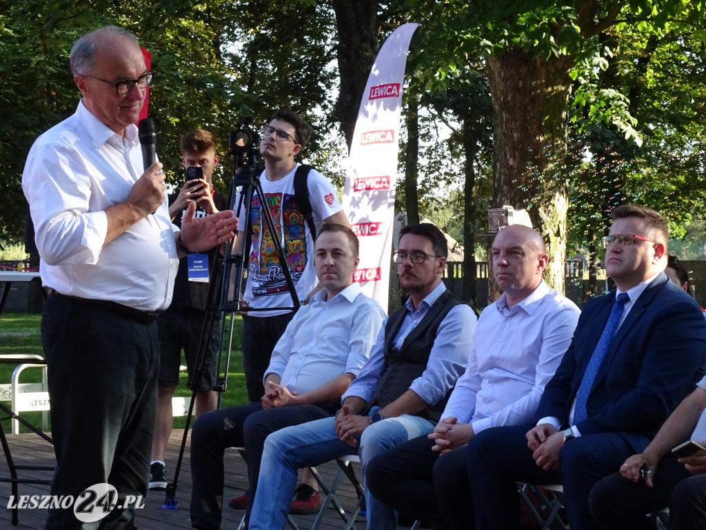 Włodzimierz Czarzasty w Lesznie