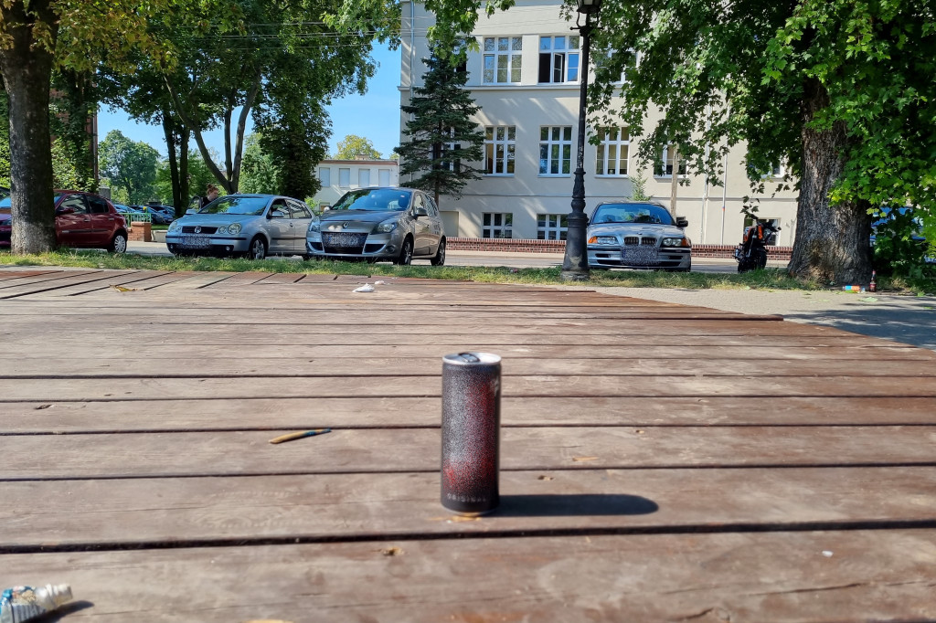 Śmieci przy ul. Kurpińskiego