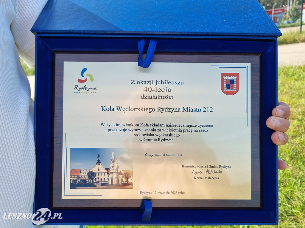 Wędkowali na 40-lecie Koła w Rydzynie