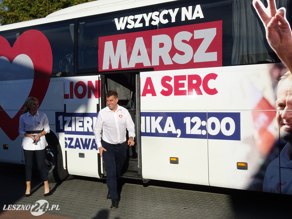 Donald Tusk w Lesznie, 20 września 2023 roku