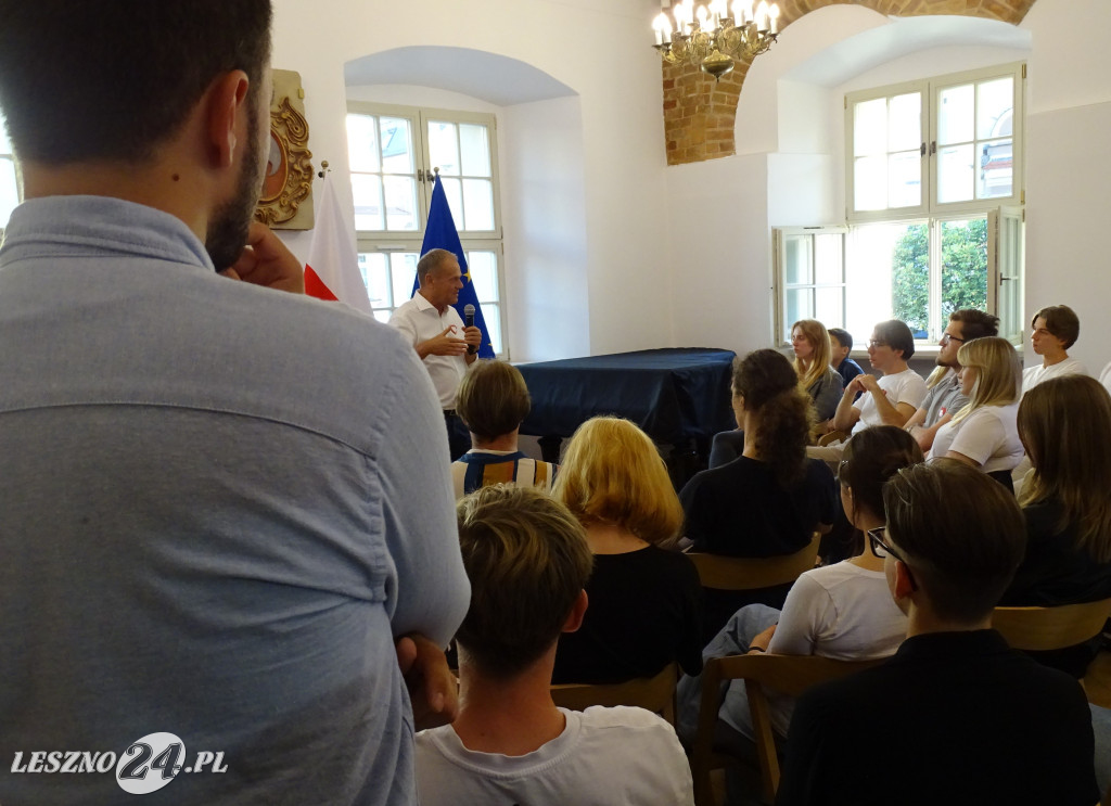 Donald Tusk w Lesznie, 20 września 2023 roku