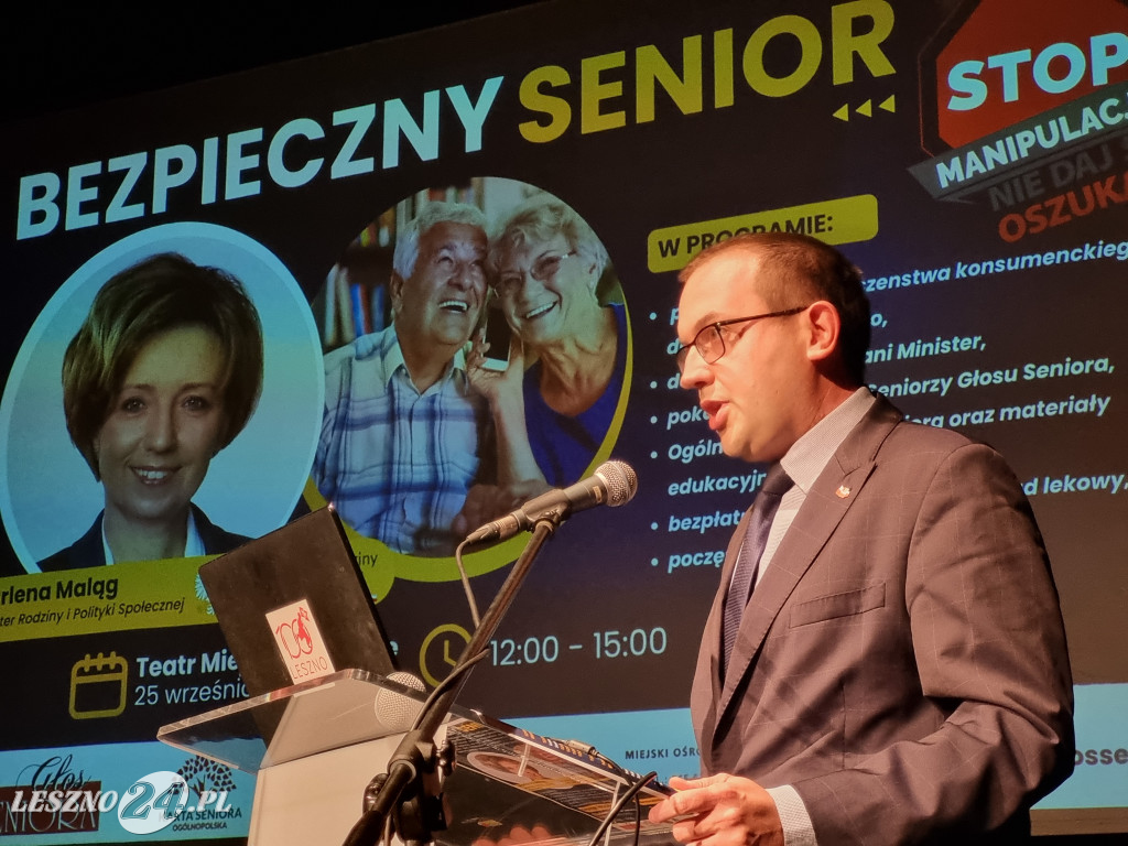 Konferencja Bezpieczny Senior w Lesznie