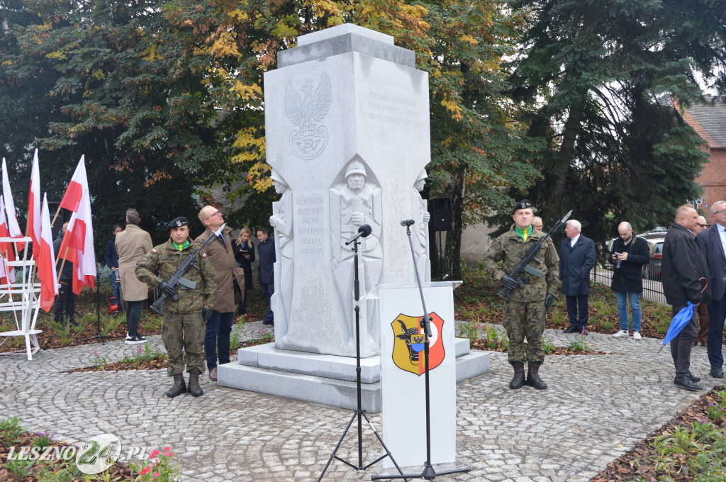 Pomnik Józefa Hallera uroczyście odsłonięty
