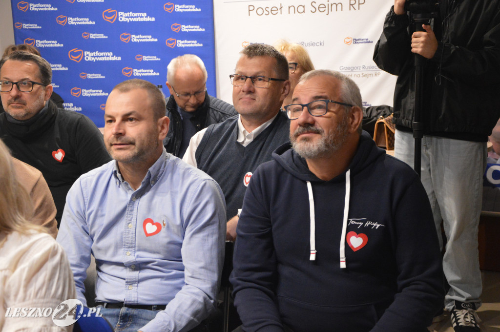 Wieczór wyborczy Koalicji Obywatelskiej w Lesznie