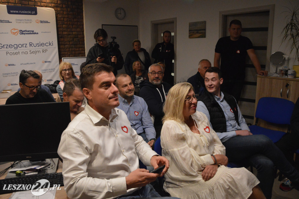 Wieczór wyborczy Koalicji Obywatelskiej w Lesznie