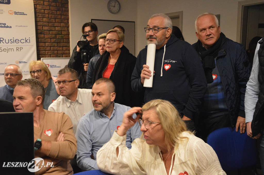 Wieczór wyborczy Koalicji Obywatelskiej w Lesznie