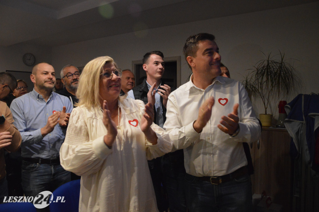 Wieczór wyborczy Koalicji Obywatelskiej w Lesznie