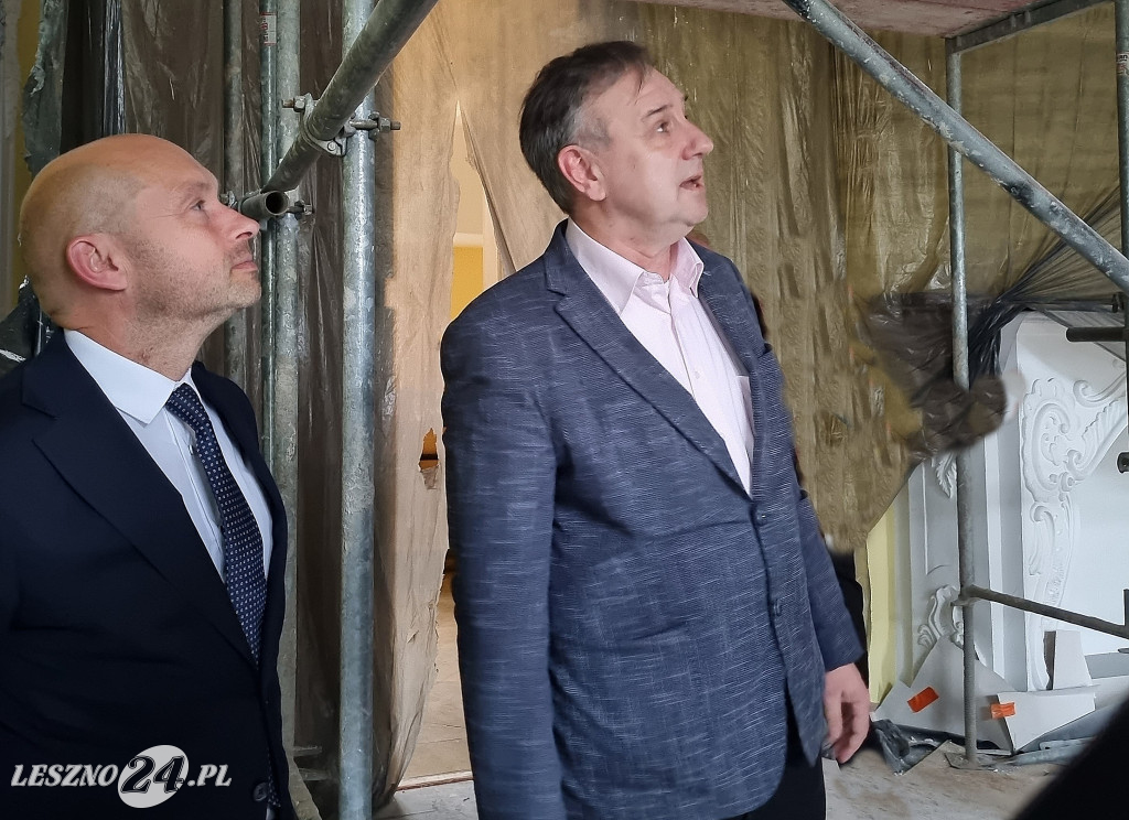 Prace w sali Wielka Alkowa