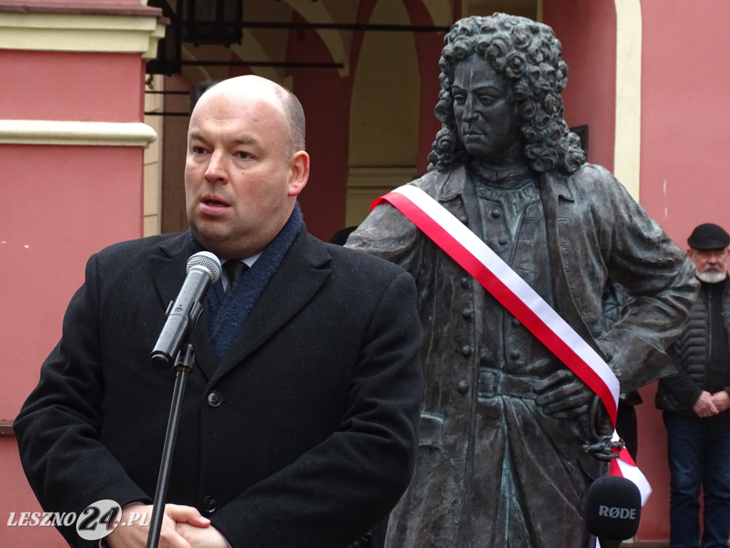 Odsłonięcie pomnika Króla Stanisława Leszczyńskiego w Lesznie
