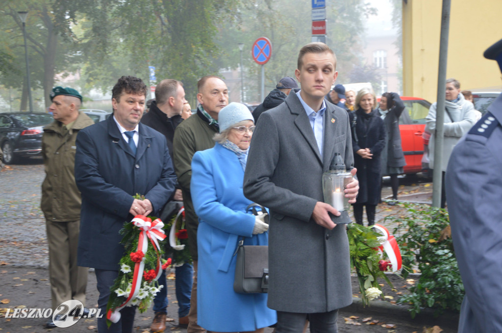 Uczcili pamięć zamordowanych w Lesznie