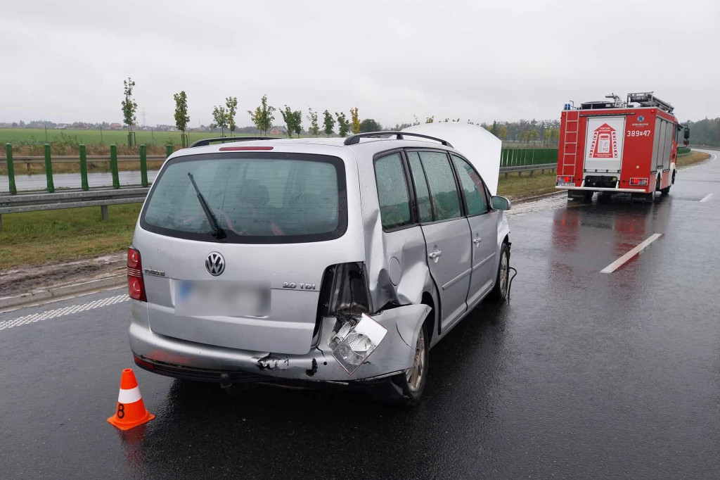 Zderzenie podczas awaryjnego postoju