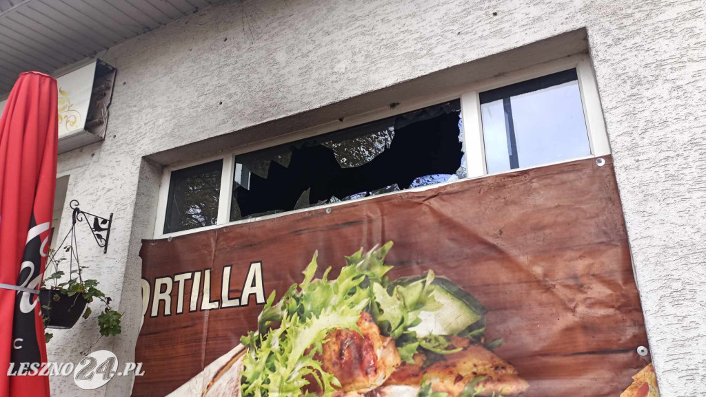 Pożar w restauracji w Lesznie