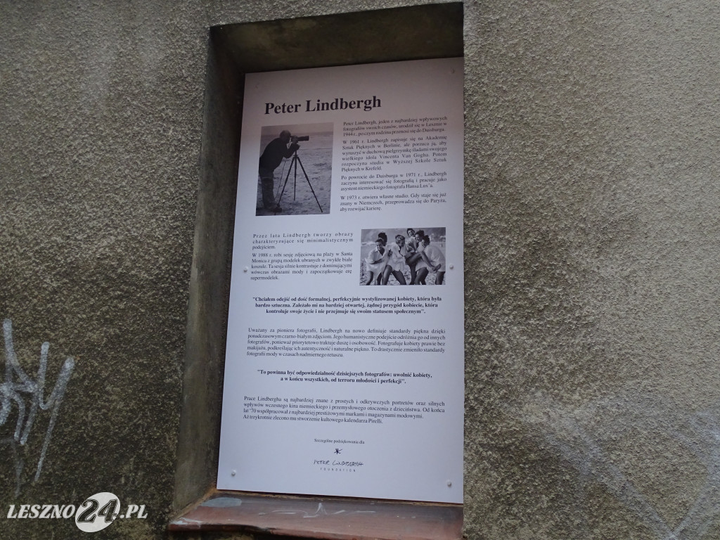 Zdjęcia Petera Lindbergha na ulicy w Lesznie