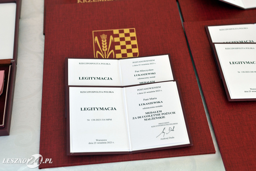 Wyróżniono małżeństwa z gminy Krzemieniewo