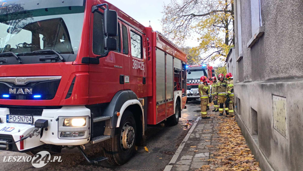 Pożar mieszkania w centrum miasta