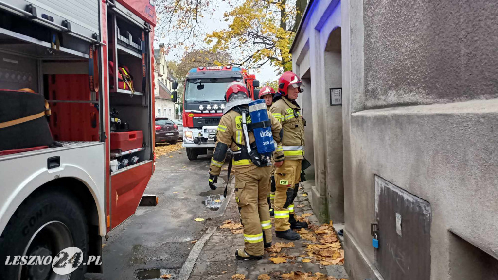 Pożar mieszkania w centrum miasta