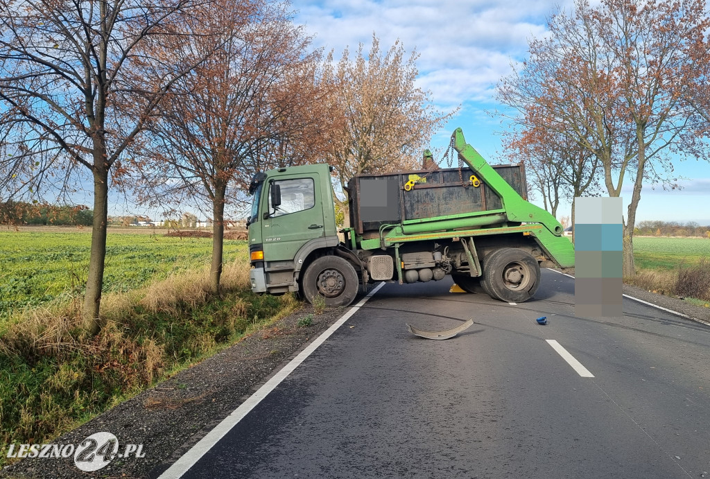 Zderzenie samochodów w Wilkowicach