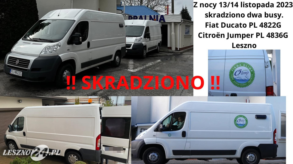 Przy Olimpie skradziono dwa busy