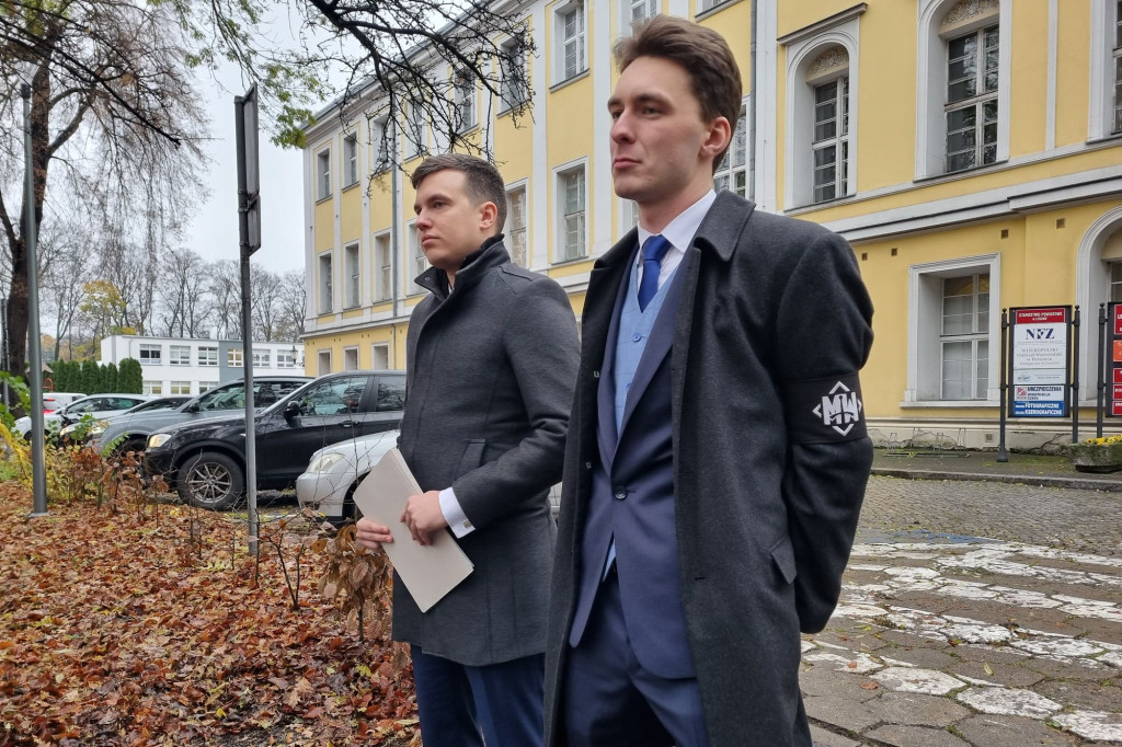 Konferencja prasowa Młodzieży Wszechpolskiej