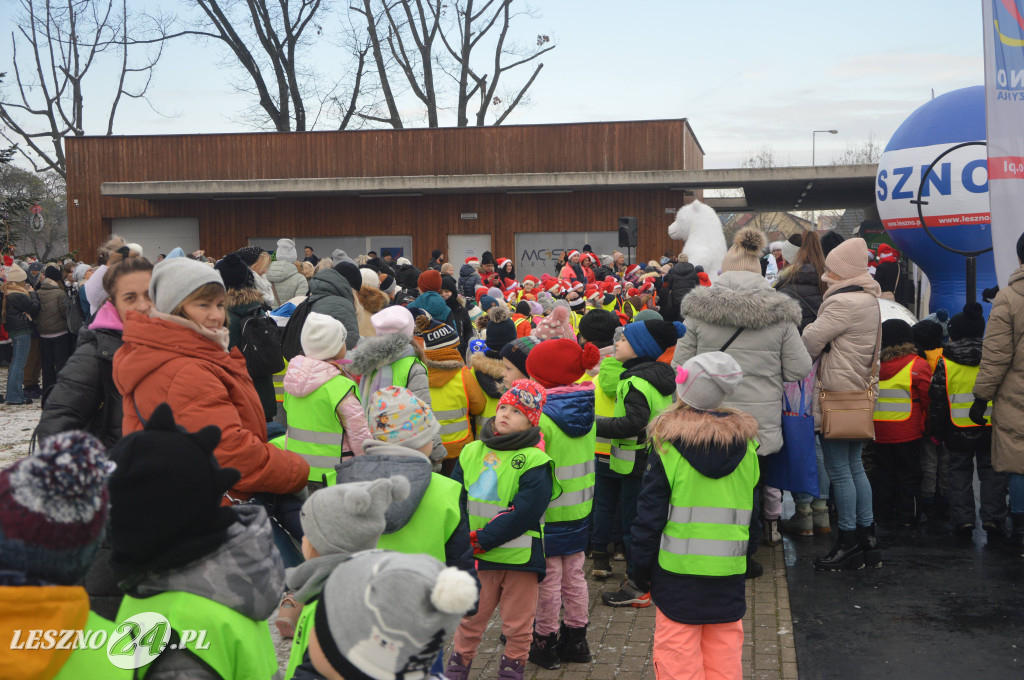 Ubieranie choinki przy leszczyńskim lodowisku