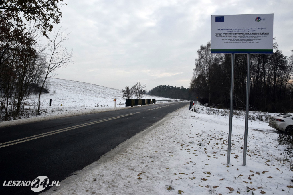Droga przez Wojnowice po modernizacji