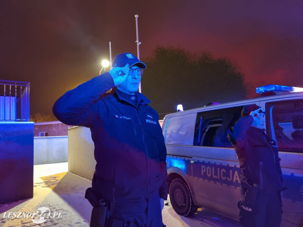 Zawyły syreny przed KMP w Lesznie