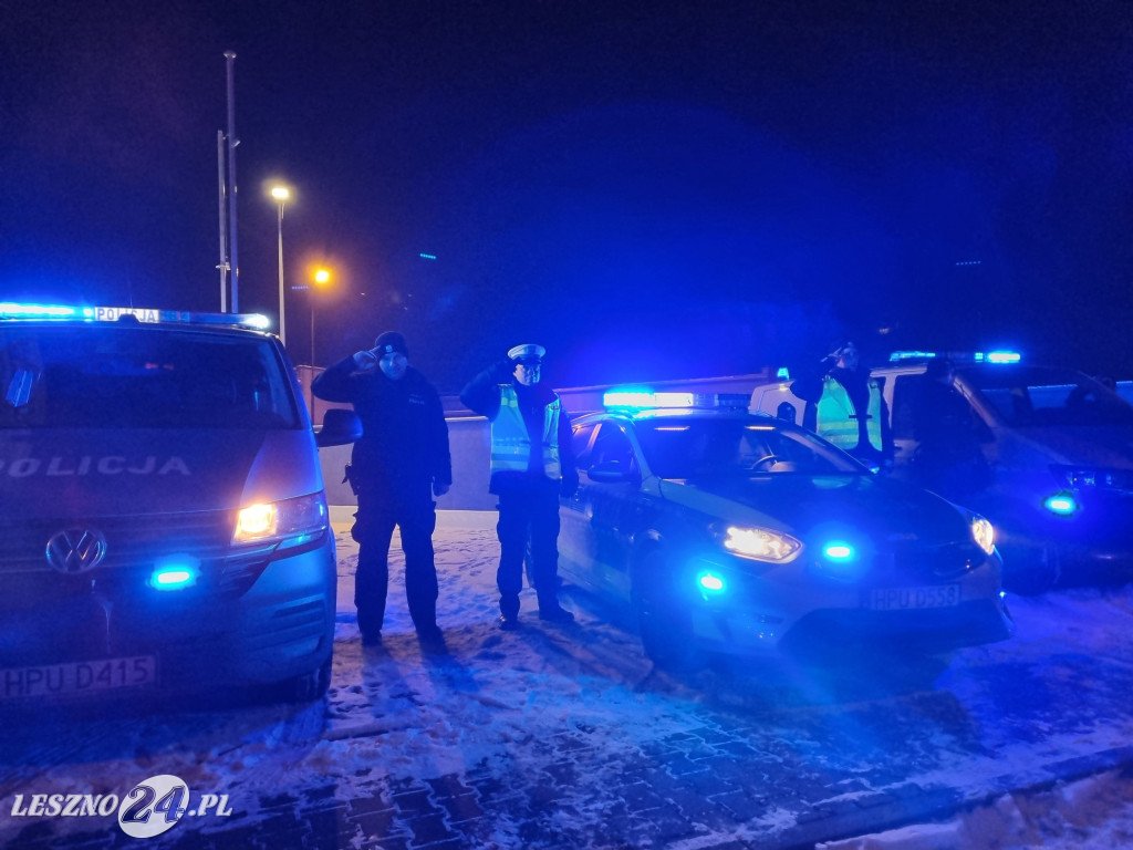 Zawyły syreny przed KMP w Lesznie