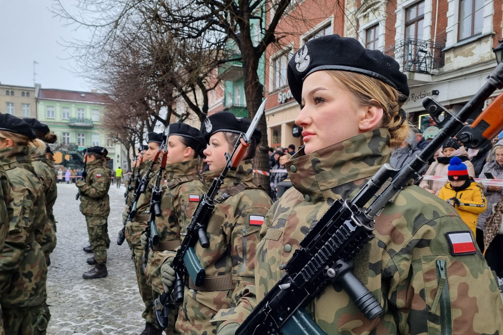 Przysięga wojskowa w Lesznie