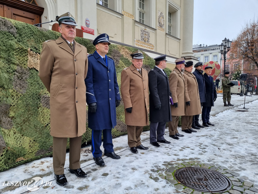 Przysięga wojskowa w Lesznie