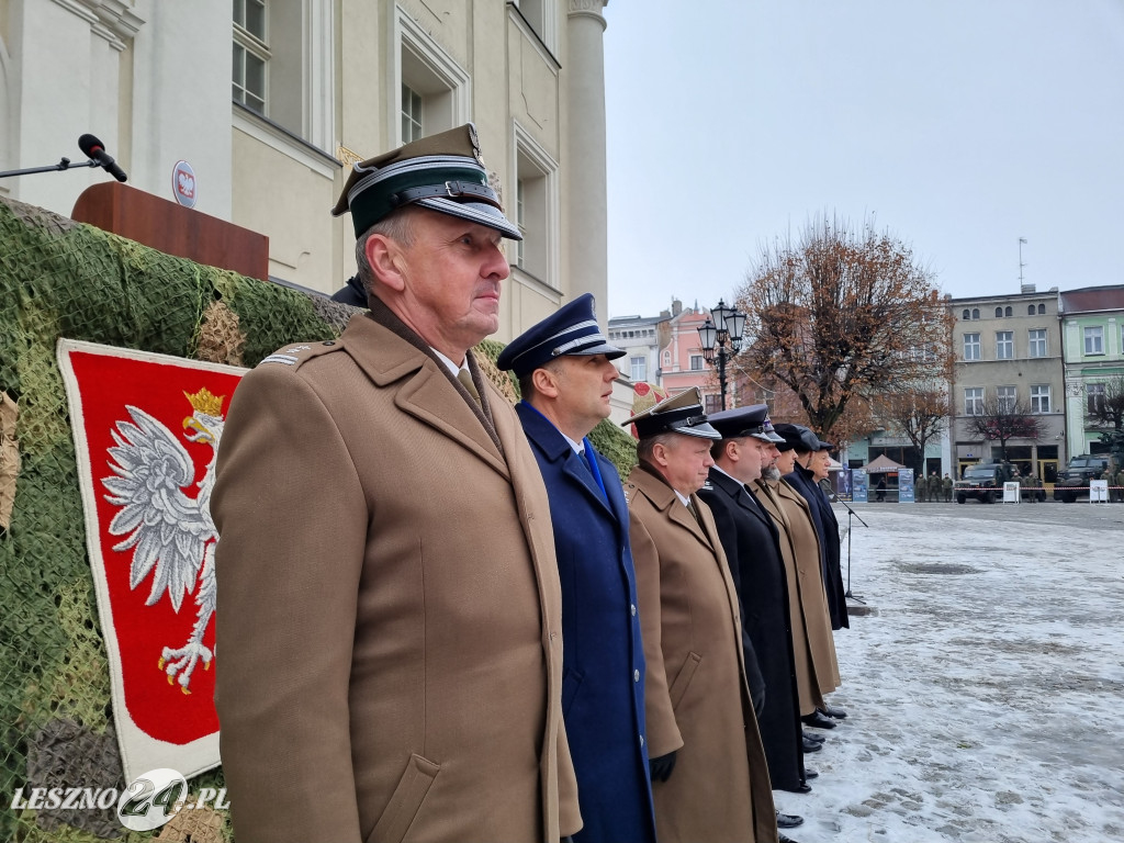 Przysięga wojskowa w Lesznie