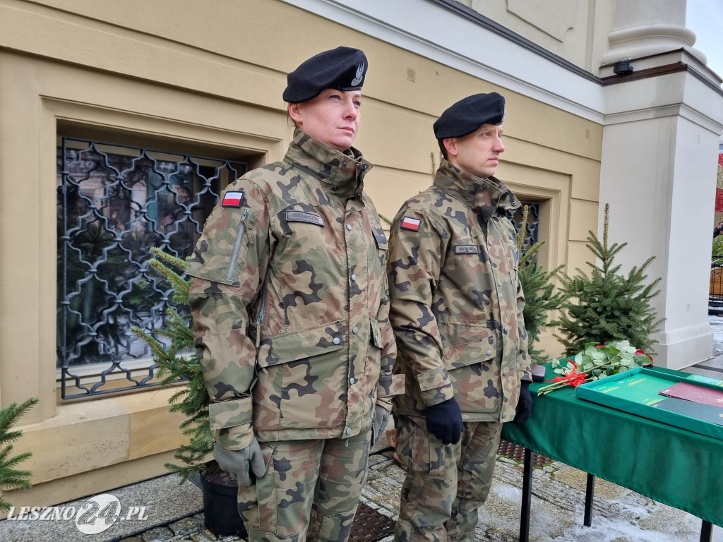 Przysięga wojskowa w Lesznie