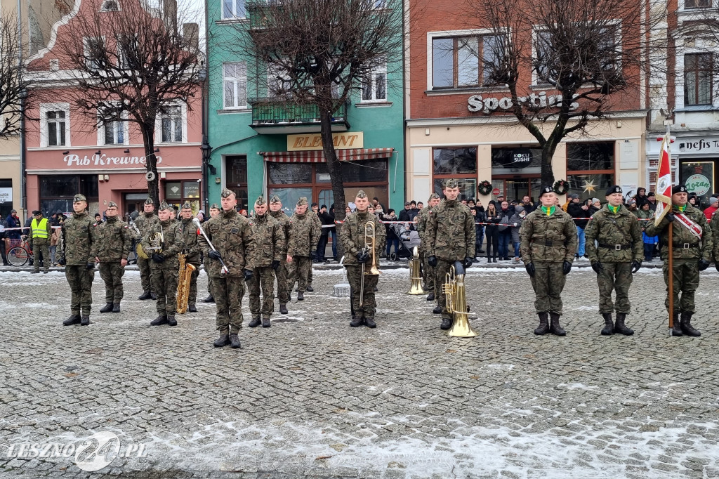 Przysięga wojskowa w Lesznie
