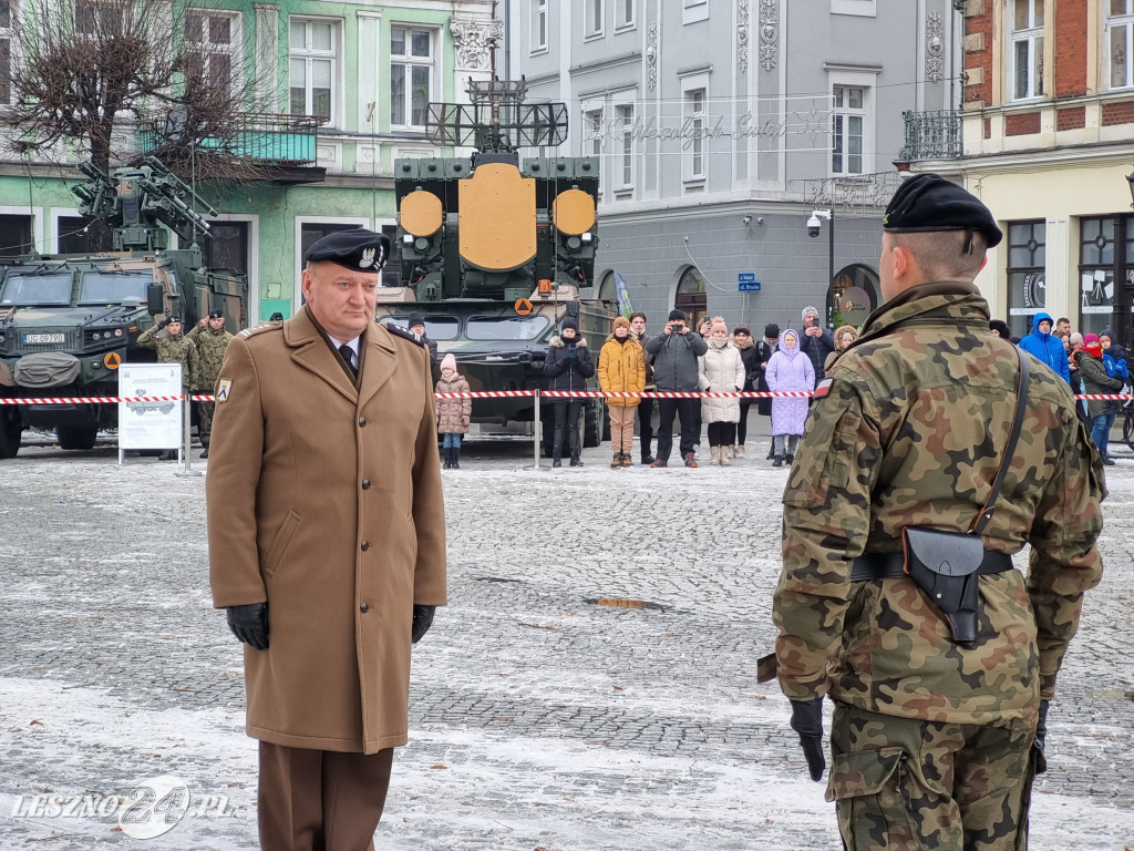 Przysięga wojskowa w Lesznie