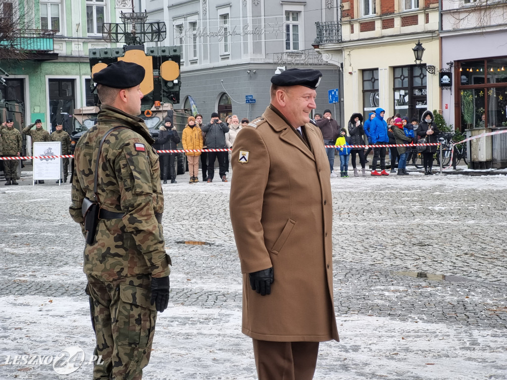 Przysięga wojskowa w Lesznie