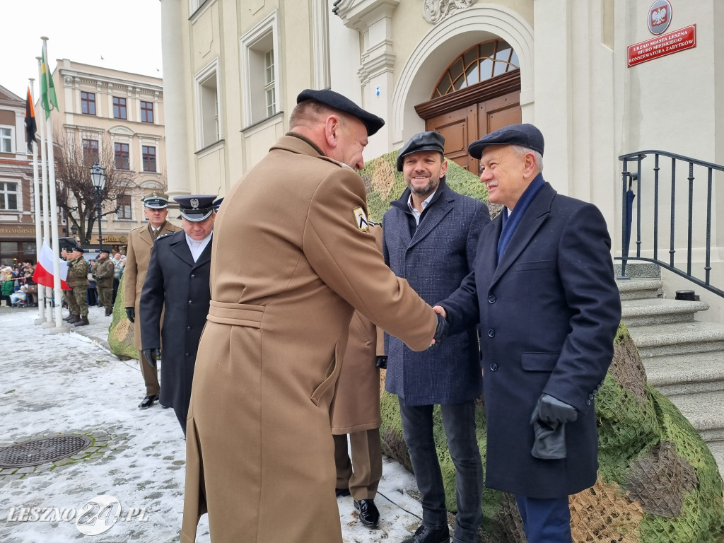 Przysięga wojskowa w Lesznie