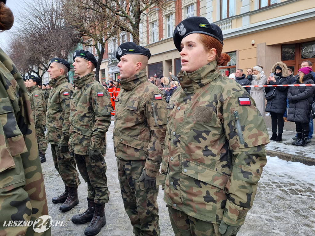 Przysięga wojskowa w Lesznie
