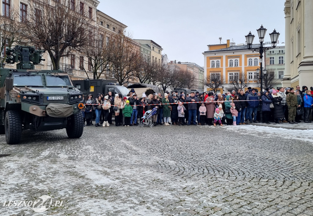 Przysięga wojskowa w Lesznie