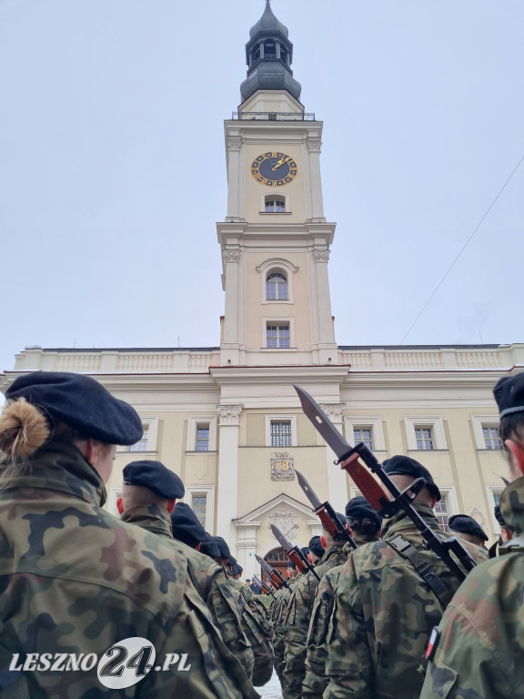 Przysięga wojskowa w Lesznie